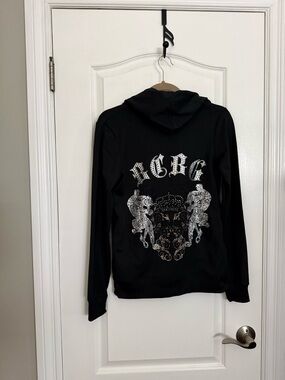 BCBG Black Open-Front Cardigan